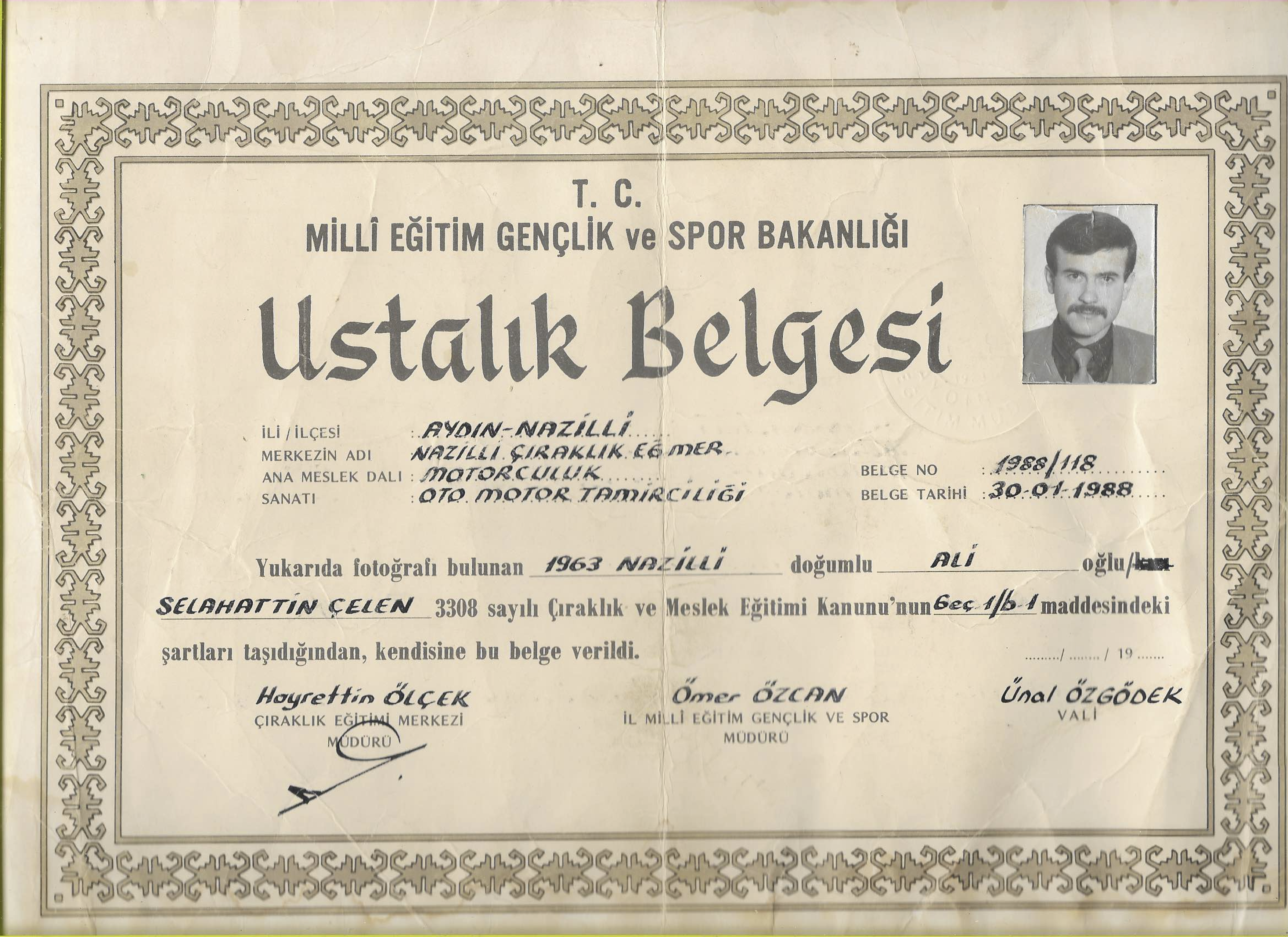 Ustalık Belgesi